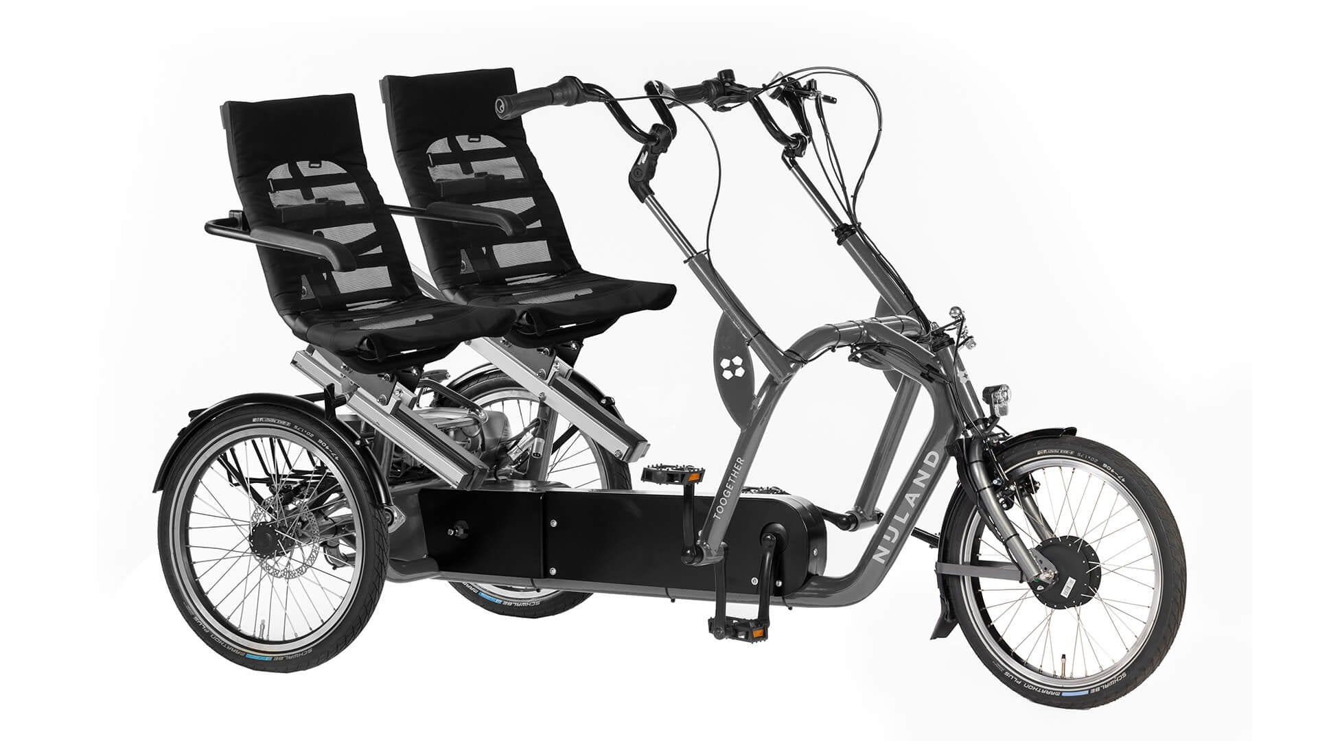 Triciclo tandem side-by-side