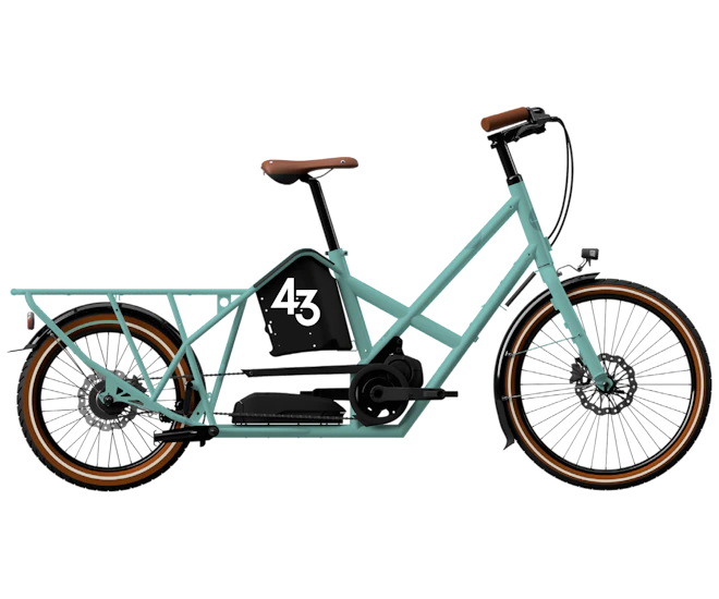 Bike43 Alpster Bosch Cargo Line 500Wh Nexus5 manual Turquoise + Speedlifter Twist (Low entry, Turquoise)