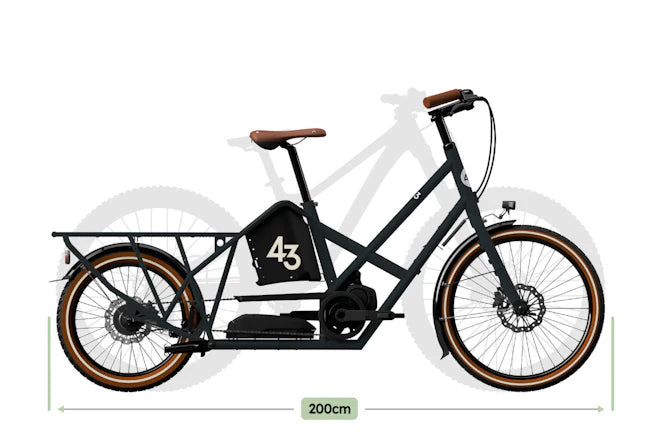 Bike43 Alpster Bosch Cargo Line 500Wh Nexus5 manual Turquoise + Speedlifter Twist (Low entry, Turquoise)