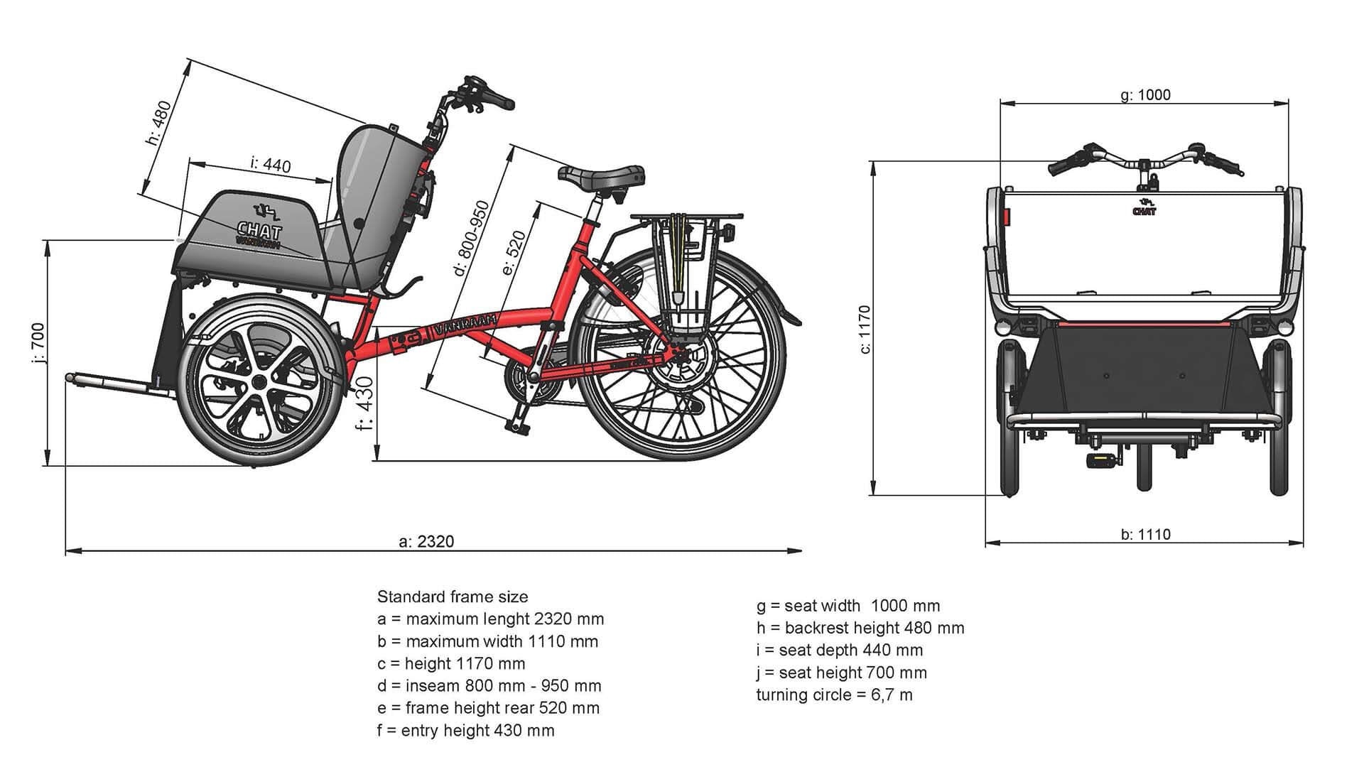 Scooter elettrico Chat di Van Raam