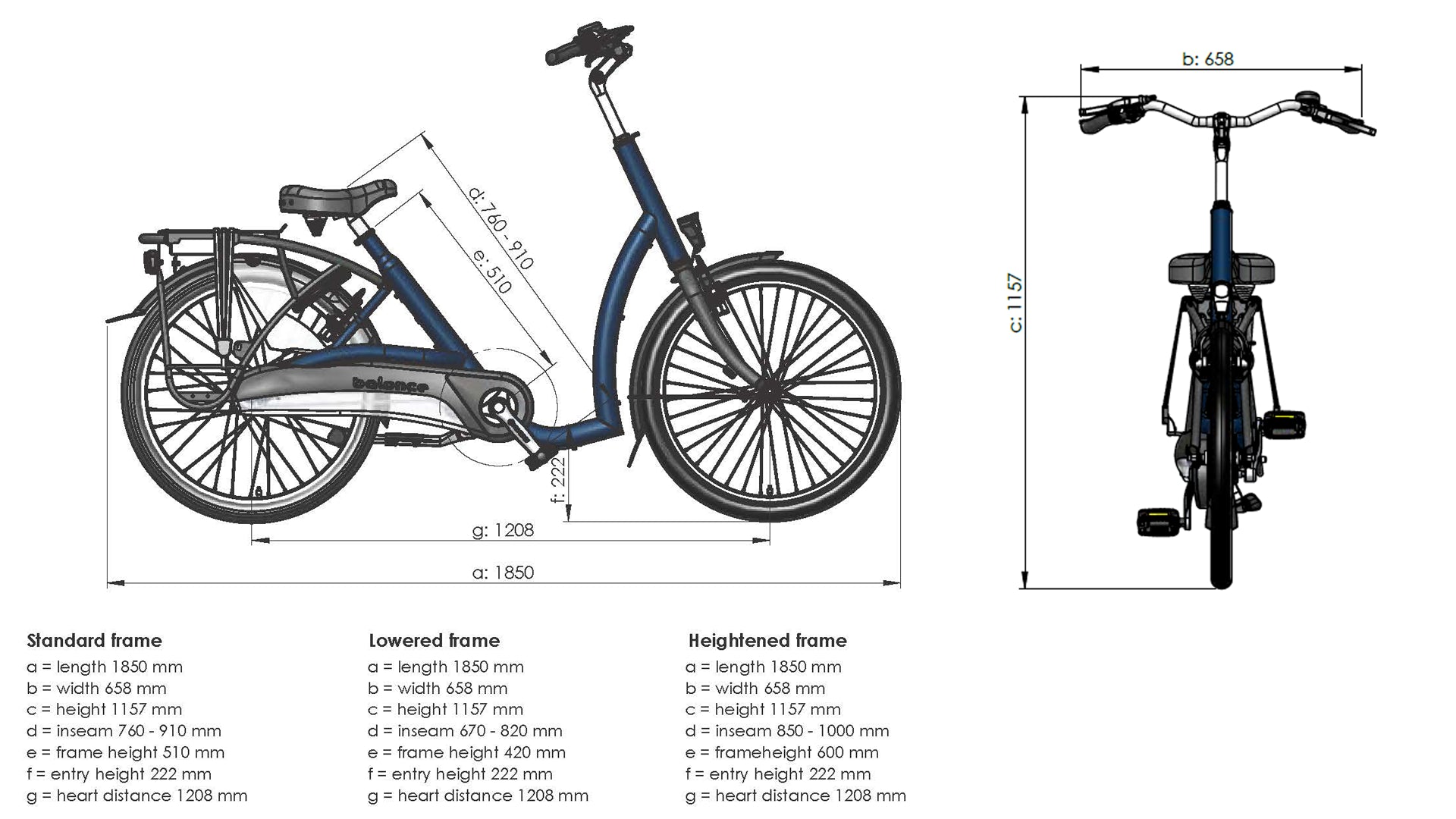 Bicicletta elettrica Balance low step-through di Van Raam