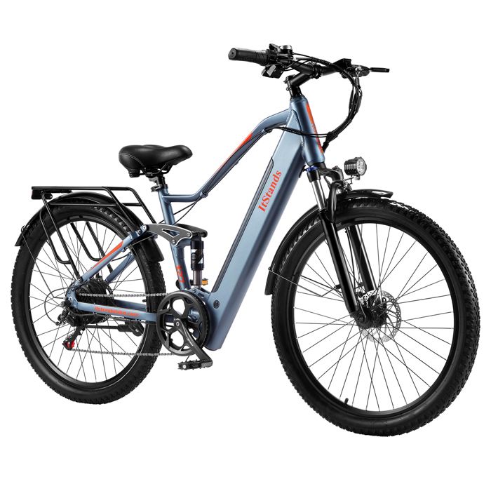 ITSTANDS X27 - E-Bike 27.5 “x2.8” Grigio - E-BIKE 750W - Batteria rimovibile 48V 17.5AH - Autonomia 100KM - Velocità 40KM/H
