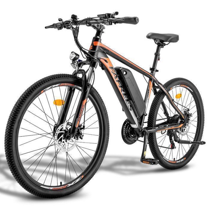 FAFREES Bicicletta elettrica 26” VAE - Motore 480W - Batteria 36V/13Ah - Shimano 21 velocità - Autonomia 100km - MTB elettrica, Nero