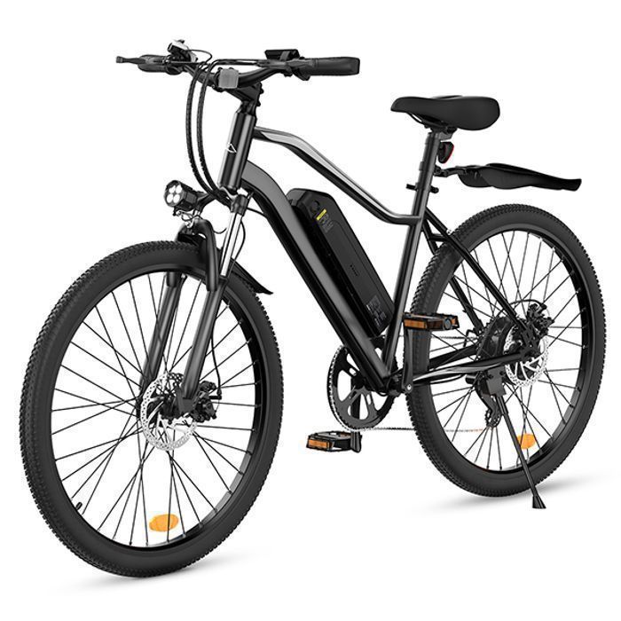 Mountain bike elettrica per adulti Black 26” EB3, motore 250W, batteria rimovibile 36V 10.4Ah, 35km/h, autonomia 100km